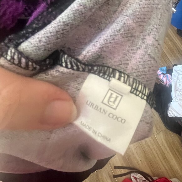 Urban Coco Mini Purple Plaid Circle Skater Skirt - Picture 4 of 5